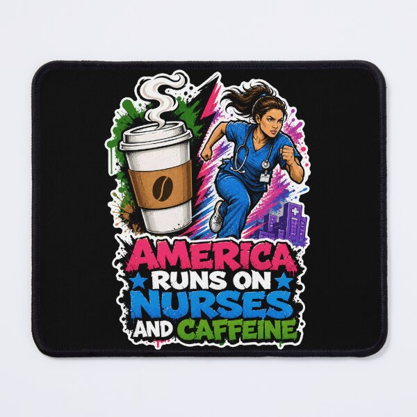 Item preview, America Runs On Nurses Caffeine RN Appreciation designed and sold by No Limits T-Shirts.