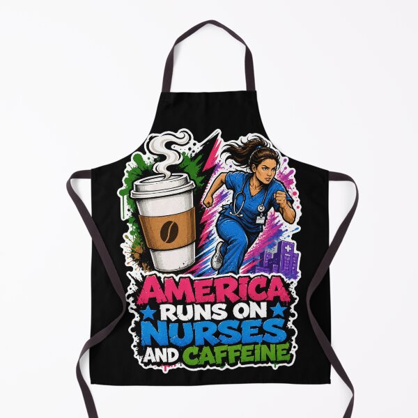 Item preview, America Runs On Nurses Caffeine RN Appreciation designed and sold by No Limits T-Shirts.