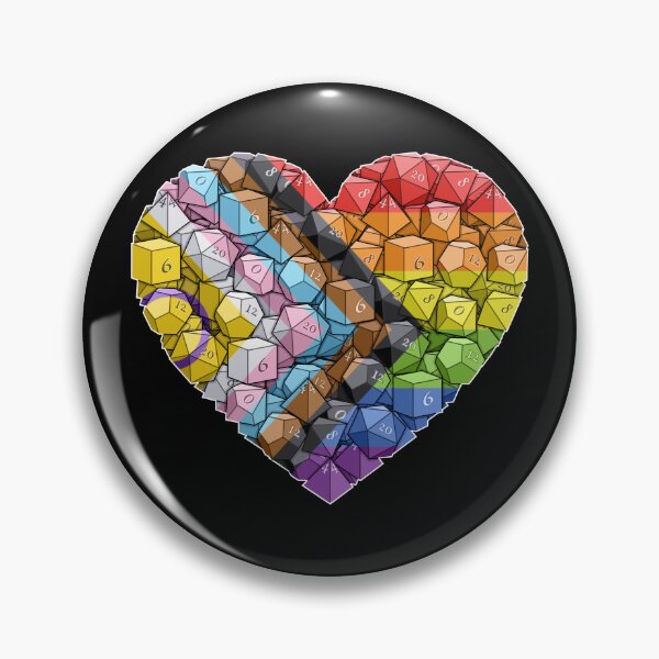 Item preview, Dice Heart - Progressive Pride designed and sold by -Solarly-.
