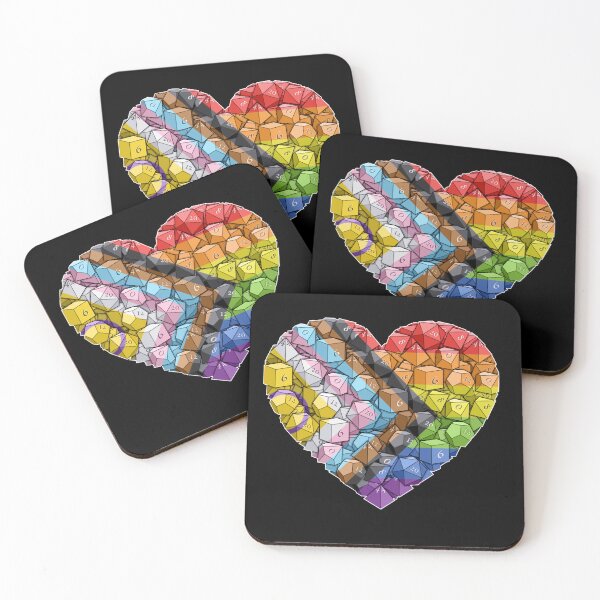Item preview, Dice Heart - Progressive Pride designed and sold by -Solarly-.