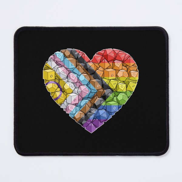 Item preview, Dice Heart - Progressive Pride designed and sold by -Solarly-.