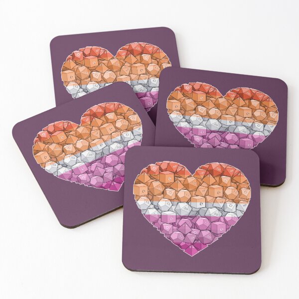 Item preview, Dice Heart - Lesbian Pride designed and sold by -Solarly-.