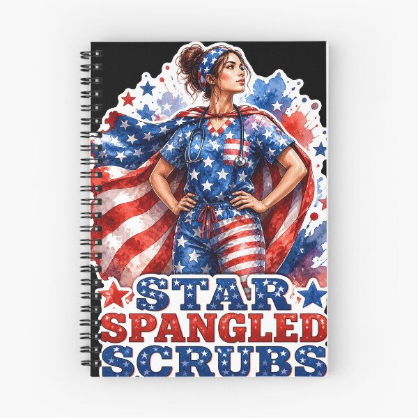 Item preview, Star Spangled Scrubs Patriotic Nurse Hero USA designed and sold by No Limits T-Shirts.