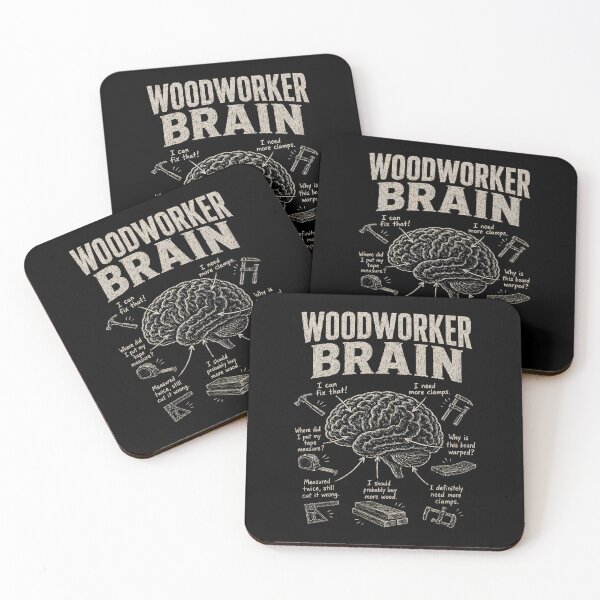 Item preview, Woodworker Brain Funny designed and sold by zoes-ink.