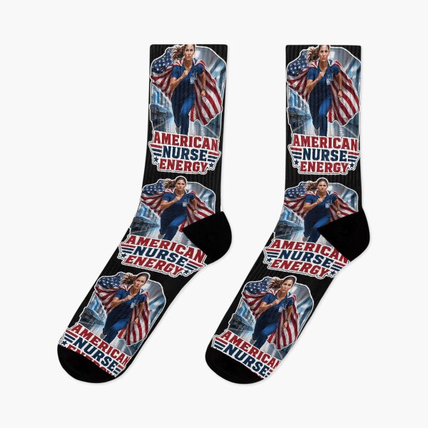 Item preview, American Nurse Energy Patriotic Healthcare Hero RN designed and sold by No Limits T-Shirts.