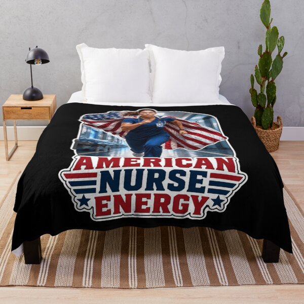 Item preview, American Nurse Energy Patriotic Healthcare Hero RN designed and sold by No Limits T-Shirts.