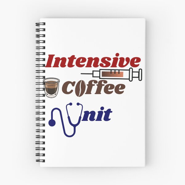Item preview, ICU Intensive Coffee Unit Funny Nurse Sticker designed and sold by Niji Hibana.