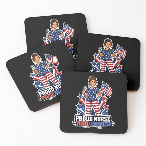 Item preview, Proud Nurse Proud American Flag RN Healthcare designed and sold by No Limits T-Shirts.