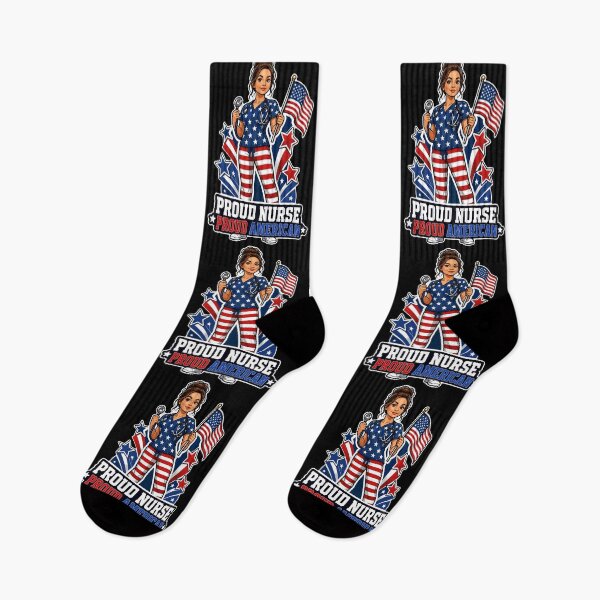 Item preview, Proud Nurse Proud American Flag RN Healthcare designed and sold by No Limits T-Shirts.