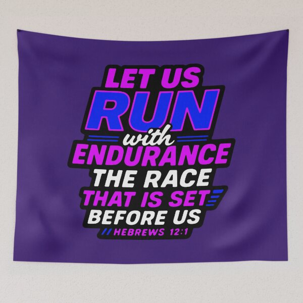 Item preview, Hebrews 12:1 Run With Endurance The Race That Is Set Before Us designed and sold by plushism.