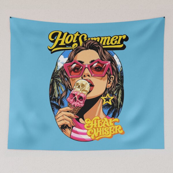 Item preview, Hot Summer Skull Ice Cream Heat Whisper Bold Design designed and sold by Vicky021.