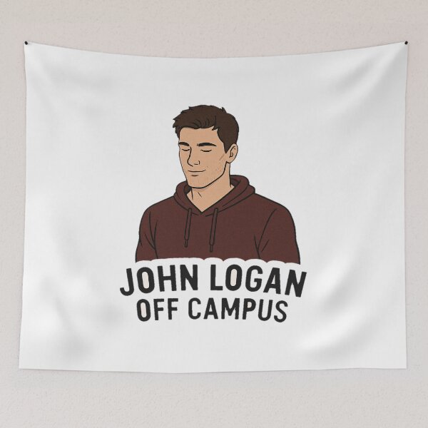 Artikelvorschau, John Logan Off Campus Aufkleber entworfen und verkauft von NCNGDESIGN.