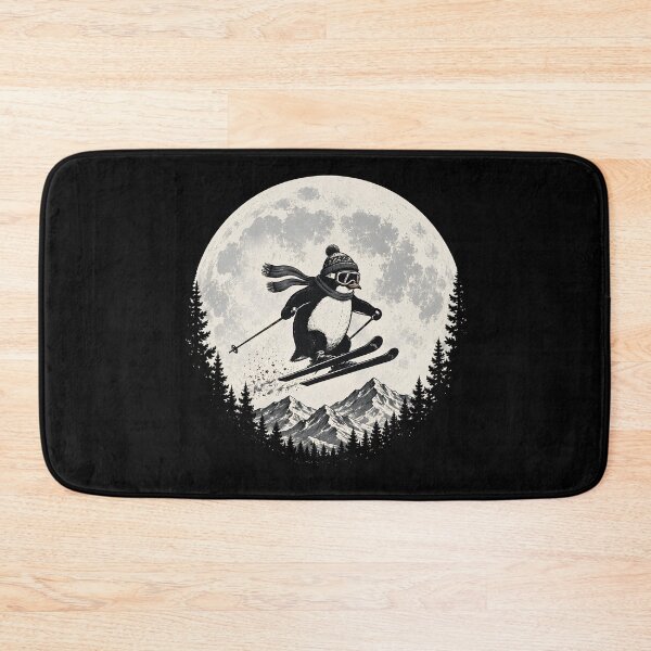 Item preview, Retro Penguin Skiing Mountain Adventure Shirt designed and sold by D-F-R-K.