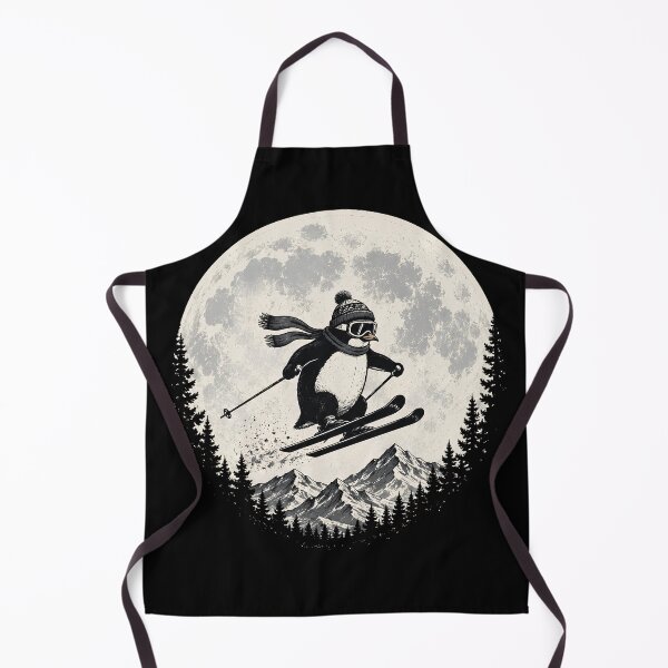 Item preview, Retro Penguin Skiing Mountain Adventure Shirt designed and sold by D-F-R-K.