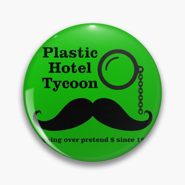 Item preview, Plastic Hotel Tycoon – Monocle Mustache Humor Design designed and sold by ThisIsDebbie.