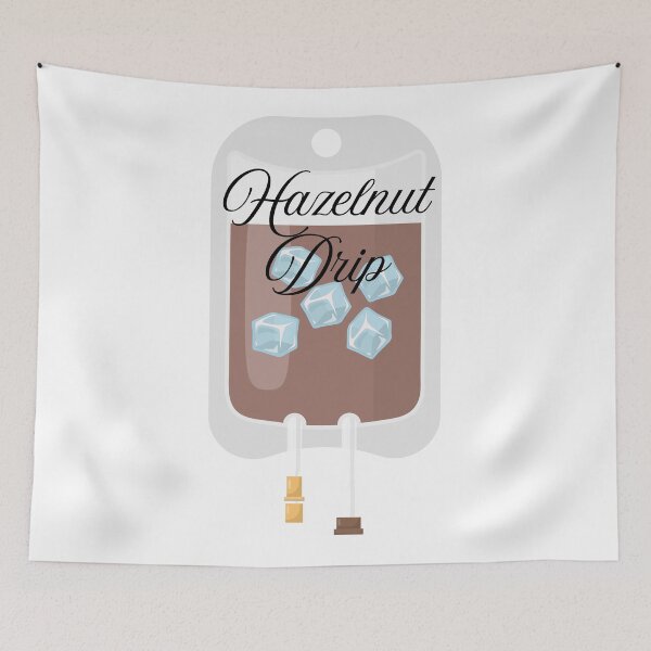 Item preview, Hazelnut IV Drip Coffee Nurse Sticker designed and sold by Niji Hibana.