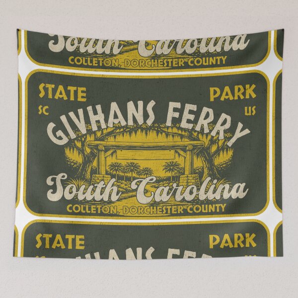 Item preview, Givhans Ferry State Park, Colleton, Dorchester County, South Carolina, badge design designed and sold by Wanderful-roads.