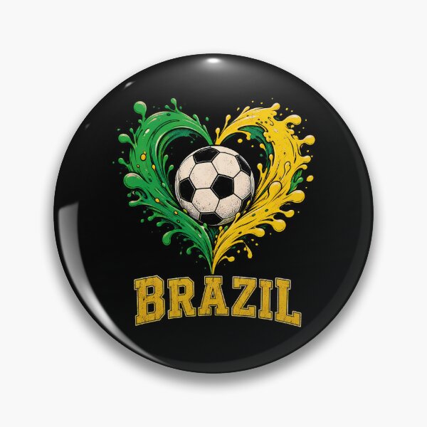 Item preview, Brazil Soccer Football Heart Art designed and sold by LuisWorks.