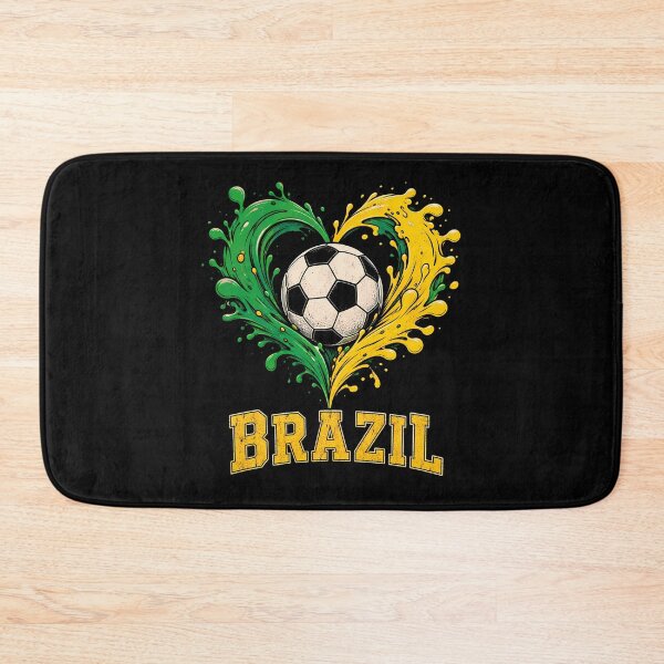 Item preview, Brazil Soccer Football Heart Art designed and sold by LuisWorks.
