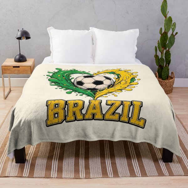 Item preview, Brazil Soccer Football Heart Art designed and sold by LuisWorks.