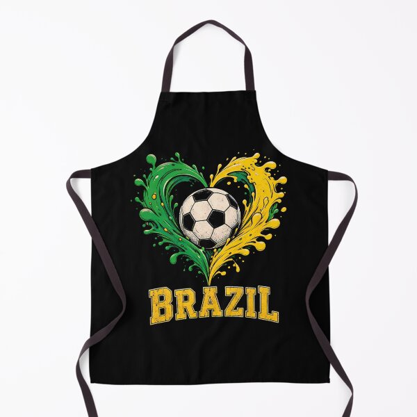 Item preview, Brazil Soccer Football Heart Art designed and sold by LuisWorks.