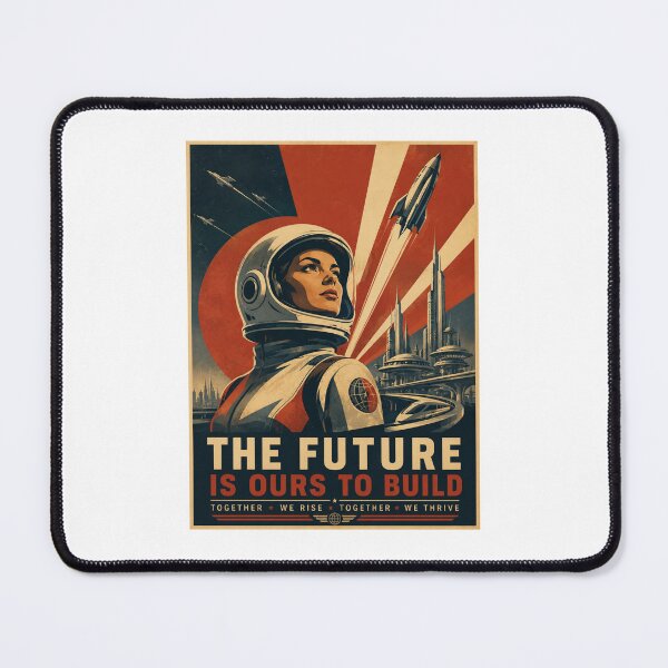 Item preview, The Future Is Ours To Build – Retro Futurism Space designed and sold by Fleetwood1994.