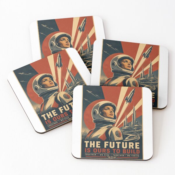Item preview, The Future Is Ours To Build – Retro Futurism Space designed and sold by Fleetwood1994.