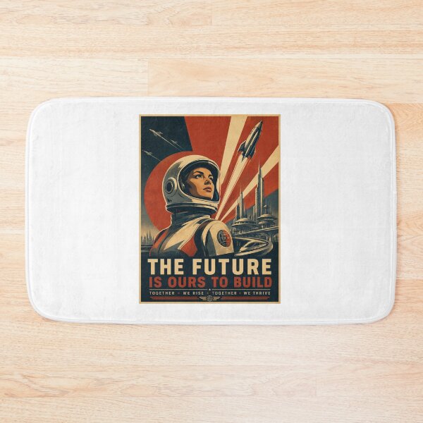 Item preview, The Future Is Ours To Build – Retro Futurism Space designed and sold by Fleetwood1994.