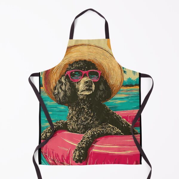 Item preview, Summer Poodle with Sunglasses Cute Dog Tropical Pool Party designed and sold by Littermin.