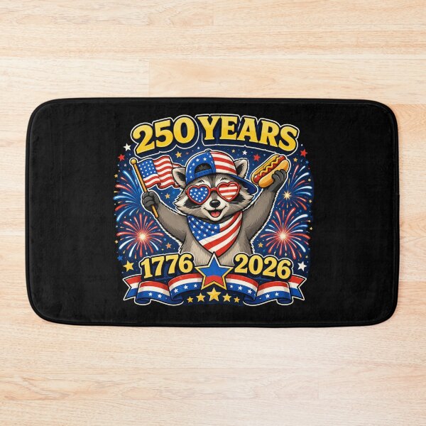 Item preview, America Meme Raccoon Hot Dog 250 Years 1776 2026 4th of July designed and sold by cass-vale-lab.