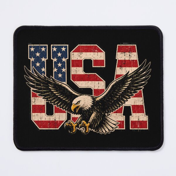 Item preview, USA Flag Bald Eagle Vintage Art designed and sold by LuisWorks.