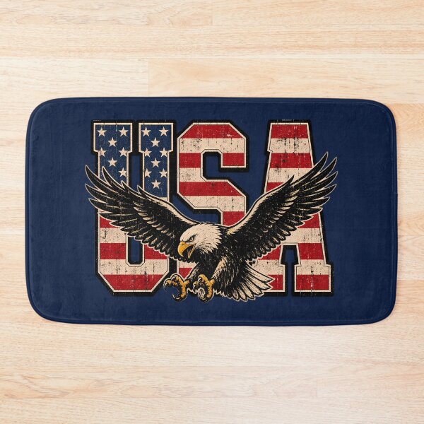 Item preview, USA Flag Bald Eagle Vintage Art designed and sold by LuisWorks.