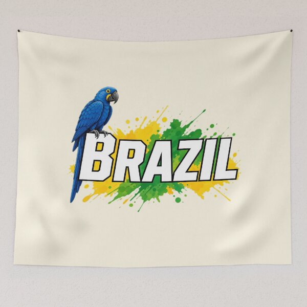 Item preview, Blue Macaw Brazil Tropical Art designed and sold by LuisWorks.
