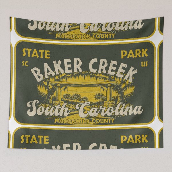 Item preview, Baker Creek State Park, McCormick County, South Carolina, badge design designed and sold by Wanderful-roads.