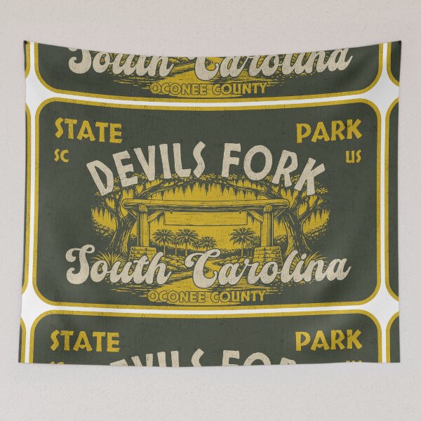 Item preview, Devils Fork State Park, Oconee County, South Carolina, badge design designed and sold by Wanderful-roads.