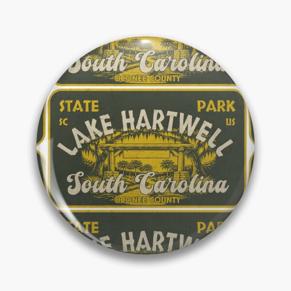 Item preview, Lake Hartwell State Park, Oconee County, South Carolina, badge design designed and sold by Wanderful-roads.