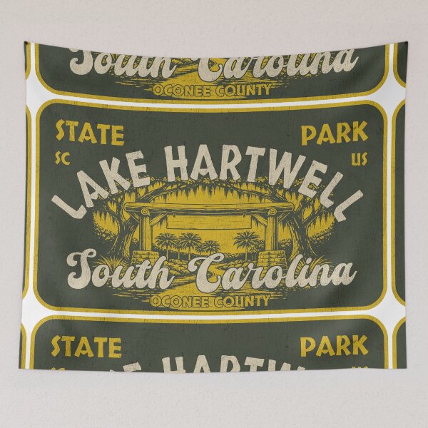 Item preview, Lake Hartwell State Park, Oconee County, South Carolina, badge design designed and sold by Wanderful-roads.