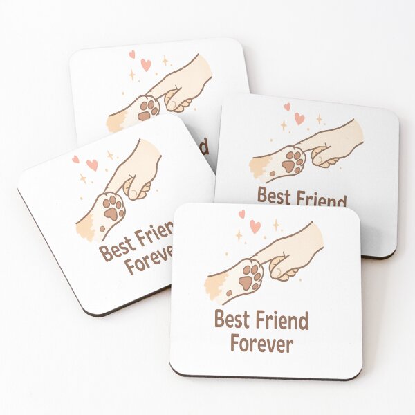 Item preview, Best Friend Forever Dog & Cat Minimal Pet Lover Design designed and sold by Lovestickerco.
