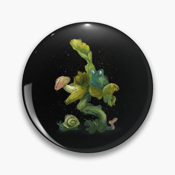 Item preview, Froggy On A Flower Cute Cottagecore Snail Art designed and sold by OhSusiVee.