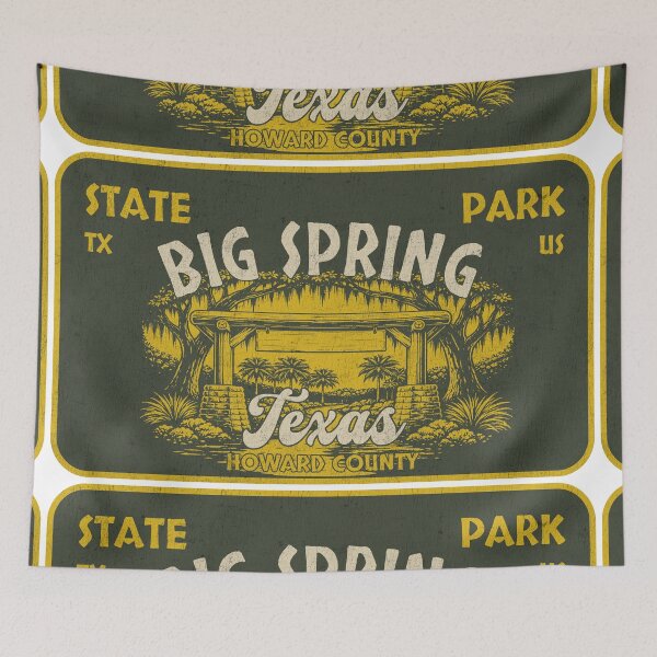 Item preview, Big Spring State Park, Howard County, Texas, badge design designed and sold by Wanderful-roads.