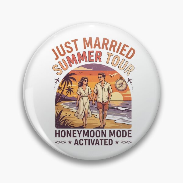Item preview, Just Married Summer Tour Romantic Summer Vacation Couple Design designed and sold by RoyesButler.
