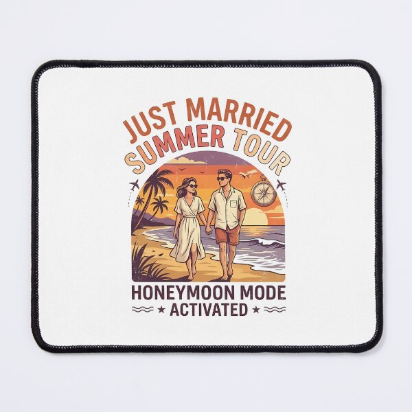 Item preview, Just Married Summer Tour Romantic Summer Vacation Couple Design designed and sold by RoyesButler.