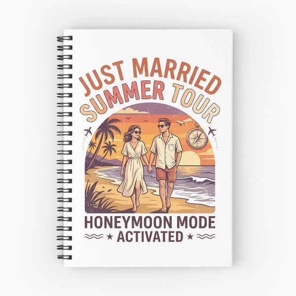 Item preview, Just Married Summer Tour Romantic Summer Vacation Couple Design designed and sold by RoyesButler.