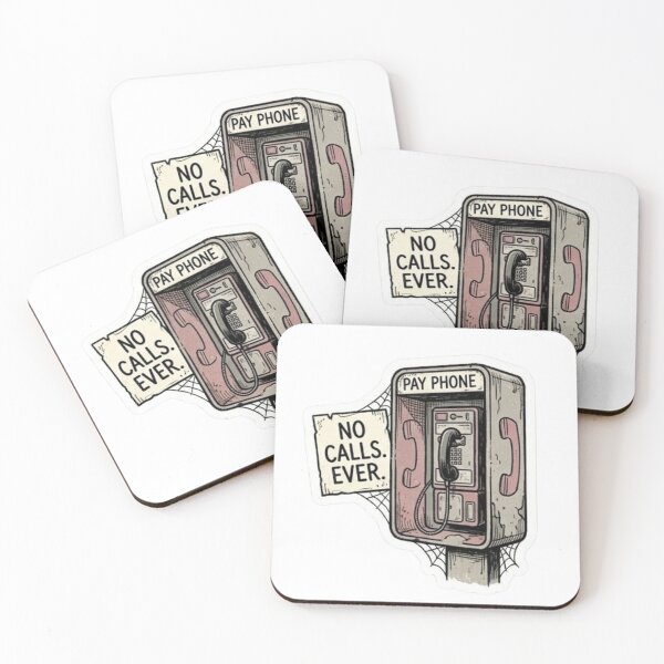 Item preview, Payphone No Calls Ever Sticker designed and sold by uglyAFstickers.