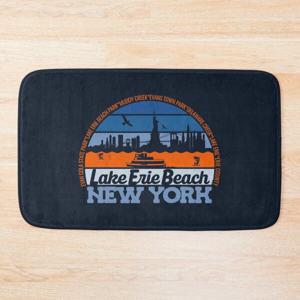 Item preview, Lake Erie Beach New York Sunset Retro Vintage Local Pride Logo designed and sold by CRHPOD20.
