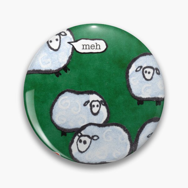 Item preview, Japanese Sheep Say Meh designed and sold by dosankodebbie's etegami world.