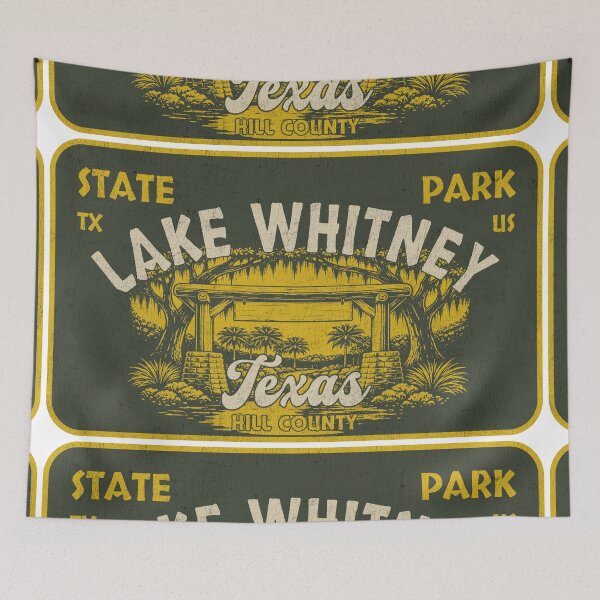 Item preview, Lake Whitney State Park, Hill County, Texas, badge design designed and sold by Wanderful-roads.