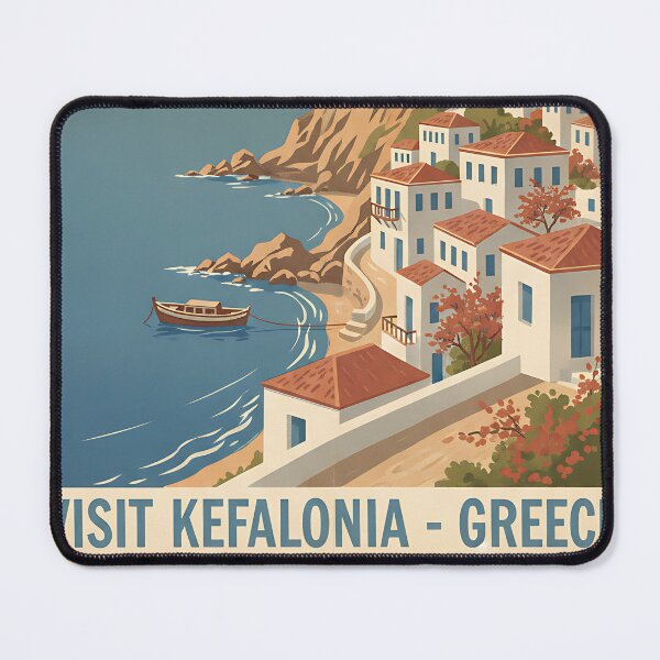 Item preview, Kefalonia Greece, Greek Island Vintage Travel Tourism designed and sold by TravelersGems.