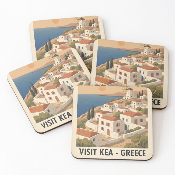 Item preview, Kea Greece, Greek Island Vintage Travel Tourism designed and sold by TravelersGems.