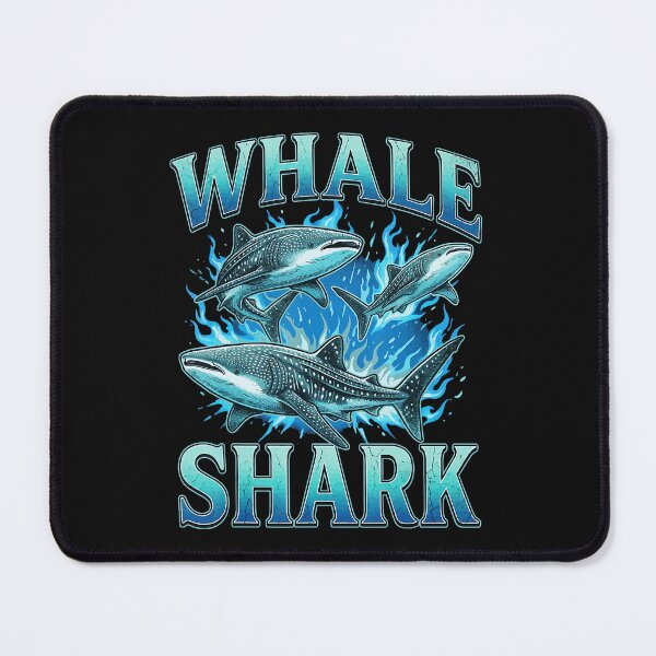Item preview, Whale Shark Ocean Retro Marine Life Bootleg Illustration designed and sold by Masonixem.